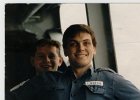 Tudor - and Kevin Johnstone - HMS Ambuscade - Falklands 1986  Me on Ambuscade